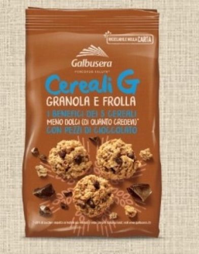 Galbusera gluténmentes keksz csokoládé darabokkal 220g