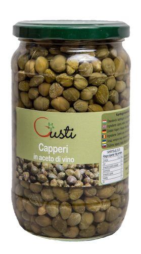 CAPERS IN WINE VINEGAR GUSTI 720ml