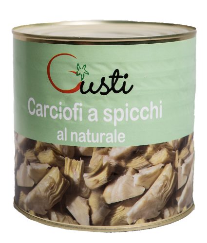 SLICED ARTICHOKE IN SALTY JUICE GUSTI 2500g