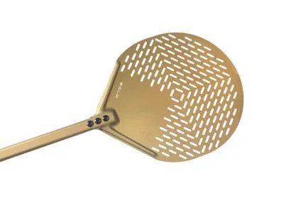 KEREK LYUKAS PIZZALAPÁT GOLD 36cm G-37F