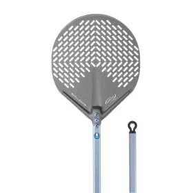KEREK PIZZALAPÁT lyukas 41cm/60nyél E-41F/60