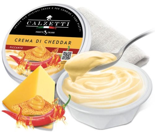 KRÉMSAJT CHEDDAR SPICY 1kg CALZETTI