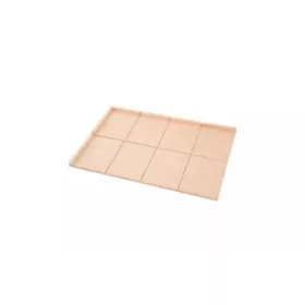 TÁLCA BÜKKFA 60x40cm 8 szeletes VBS6040