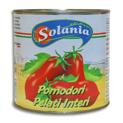 SOLANIA-Hámozott Paradicsom-6x2500g