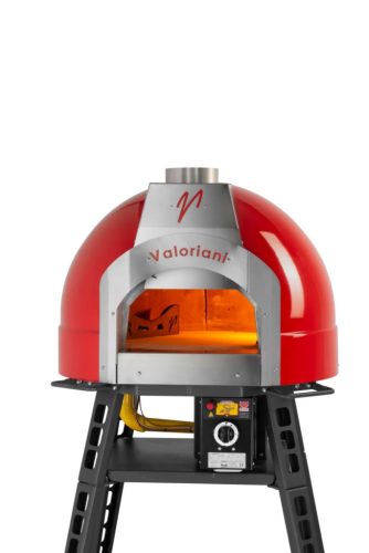 VALORIANI-Gáz Üzemű Pizzasütő-Baby 75 piros és fekete