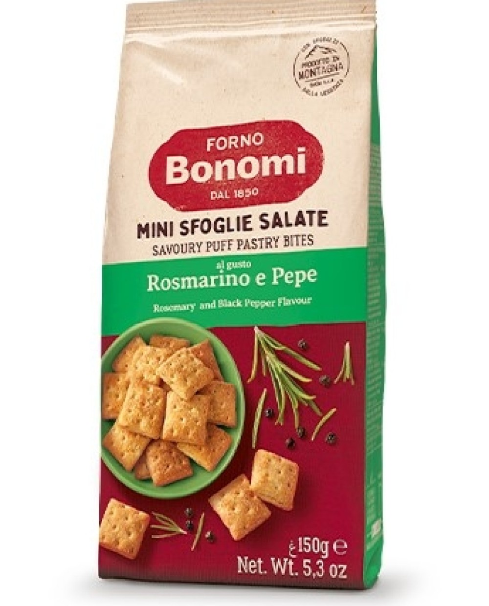 BONOMI LEVELES TÉSZTA 150g rozm., borsos