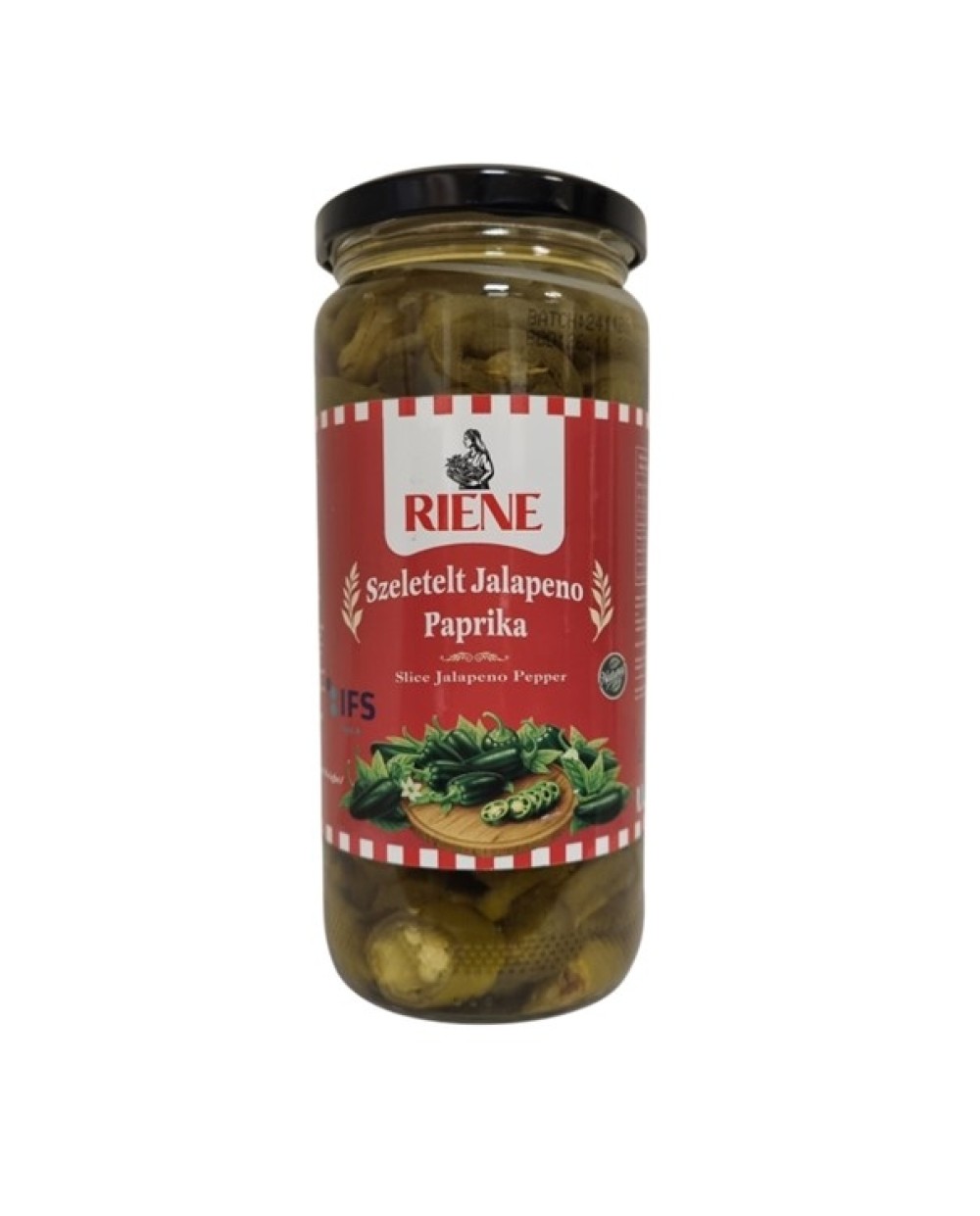 JALAPENO PAPRIKA SZELETELT 470g RIENE