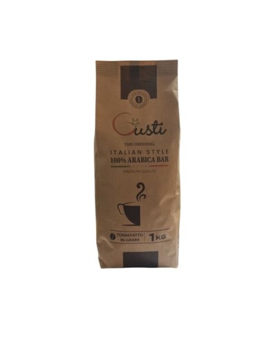 SZEMES KÁVÉ 100% ARABICA BAR 1kg GUSTI