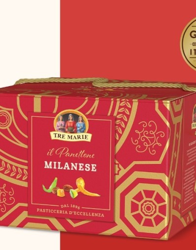 PANETTONE MILANESE IN SCATOLA REGALO 1000g TRE MARIE