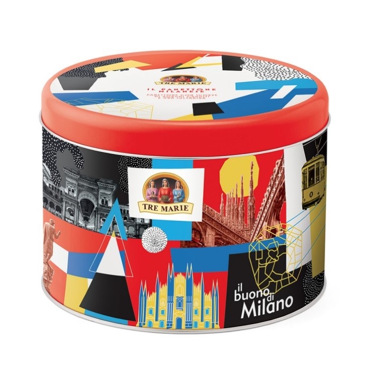 PANETTONE MILANESE POP ART CAN 750g TRE MARIE